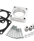 Jeep Throttle Body Spacer Kit 1068 Upgrade For 4.0L And 2.5L Engines Fits Wrangler TJ YJ 87 06 Cherokee XJ 84 01 Includes Gaskets Linkage Spacers And Hardware For Easy Bolt On Install Boosts Torque And Fuel Economy., aluminum spacer kit with gaskets, linkage spacers, and bolts