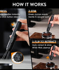 How to use Retractable WDT Tool For Espresso Distribution And Stirring Magnetic Coffee Distributor with pressed needles.