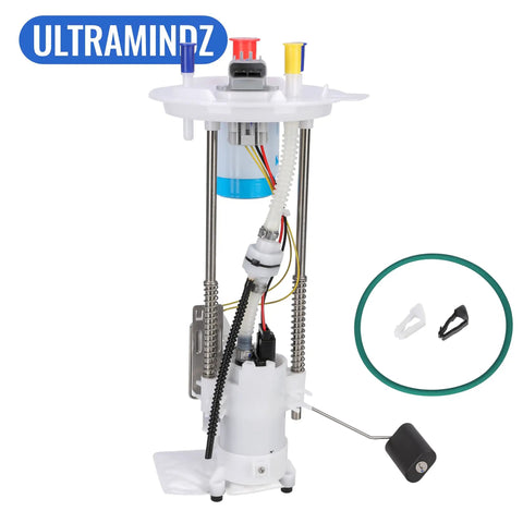 Ford F-150 Fuel Pump Assembly For 4.2L V6 And 4.6L 5.4L V8 Engines Fits 125.8 Inches 126.1 Inches 132.5 Inches And 138.7 Inches Wheelbases 2004 2005 2006 2007 2008 Beefed Up Replacement, shown with components including seal ring and strainer.