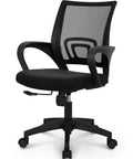 Ergonomic Mesh Office Chair with Lumbar Support, Cushioned Seat, Adjustable Height, Swivel Rolling Wheels, Breathable Backrest