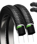 2 Pack Mountain Bike Tires 26x1.95 Folding Replacement With 2 Inner Tubes And Levers Puncture Resistant And Wear Resistant
