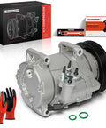 Premium Grade AC Compressor With Clutch Drop In Fix compatible with Acura MDX and Honda Pilot A10HF20 with installation instructions.