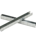 Heavy Duty Three Eighth Inch Tacker Staples Box Of One Thousand Silver Steel stacked, ideal for pneumatic staplers and DIY tasks.