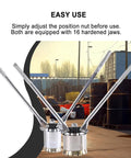 Manual Oil Barrel Sealing Machine With 35mm And 70mm Crimper Heads For 53 Gallon Drums Built Tough For Liquid Packaging Lid Making Barrel Production Lubricating Oil Coating Grain And Oil Processing High Precision Durable Industrial Tool, 16-jaw heads