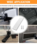 Marine Grade Transducer Mounting Plate Kit For Boats 0.8 Inch Thick White Transom Mounting Block installation examples