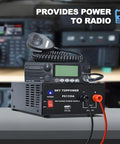 13.8V 30A DC Power Supply For Ham Radios And Bench Projects, Compact Regulated Benchtop Converter With Cooling Fan, 5V 2A USB Output