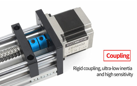 Pro Grade 100mm CNC Linear Stage Actuator With Dual Optical Axis Rails And 1605 Ball Screw Heavy Duty Linear Motion Rail Guide