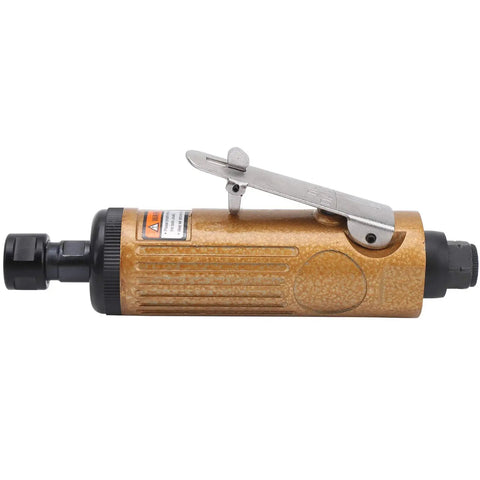 Compact Pneumatic Engraving Machine Mini Grinder For Hardware Glass And Stone Crafts With Japanese Style Precision Steel Parts For Smooth Operation And Heavy Duty Work Right Now - Side view showcasing the sturdy metal body.