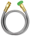 Heavy Duty Stainless Steel Garden Hose 3 Feet Short All Metal Water Hose No Kink Built To Last Durable Lightweight