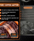 Pure copper motor features for Heavy Duty Brushless Concrete Wall Cutter With Knockout RPM Motor And Thick Titanium Blade.