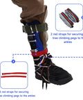 Adjustable Tree Climbing Spikes For Arborist Work With Belt And Rope Pro Grade Steel Gear For Tree Pruning Durable Foot Pad