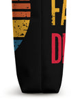 Side view of Dragon Boat Paddler Tote Bag for Dragonboating Teams and Paddlers Durable Everyday Carryall showing colorful slogan
