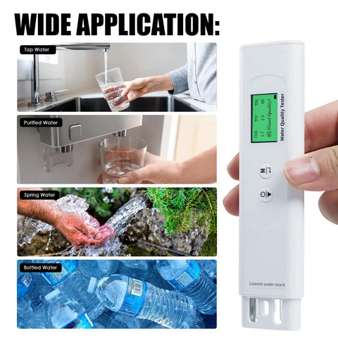 6 In 1 Portable Water Quality Tester For Drinking Water With TDS TOC COD EC UV275 And Temperature Digital Water Quality Meter