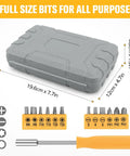 24 Piece Mini Tool Kit With Storage Box For Home DIY Office And Garage Yellow Ready To Roll Compact Hand Tool Set