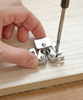 Installing 30 Pack Double Roller Cabinet Door Latch Kit, Beefy Galvanized Cold Rolled Steel Tension Catch Keeps Doors From Drifting