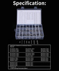 280 Piece 304 Stainless Steel Roll Pin Assortment Kit With Metric Slotted Spring Pins M1.5 To M8 in organizer box
