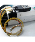 Badass 9Kw Iso30 Atc Cnc Spindle Motor Featuring Air Cooling And Integrated Vfd Inverter for wiring connections and components.