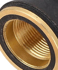 Sturdy 13Pc Plasma Cutting Consumables Kit Perfect Fit For Harbor Freight 45A close-up of a threaded brass component.