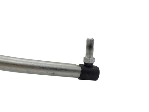 Left Hand Drag Link 532194740 Fits Craftsman Poulan Husqvarna Weedeater And Other Pro Grade AYP EHP Lawn Tractors Replacement Part 194740 Direct Fit For Smooth Steering Durable Construction And Reliable Operation, close-up threaded end