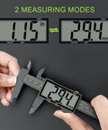 Digital Calipers For Precision Measuring 0 To 6 Inches 150mm With Large LCD Screen showing 1.15 inches and 29.4 mm in use