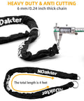 Heavy Duty 18mm U Lock And 4ft Chain Security Bundle For Bikes And EBikes, Tough Anti Theft Lock Set, Large U Shape Lock With 3 Keys For Electric Scooters Fat Tire Bikes Dirt Bikes And Trikes. 6mm chain