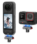 Magnetic Quick Release Base For Insta360 X5 And Ace Pro Series with foldable action camera adapter and 1/4 inch threaded hole