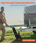 Heavy Duty Trailer Dolly With 1000 Lb Tongue Weight Support Swappable 2 And Two Fifteenths Inch Hitch Balls Pneumatic Tires for RV transport.