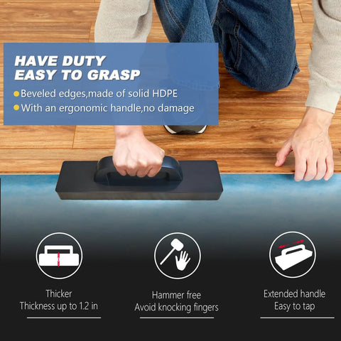 Tapping Block For Floor Installation With Ergonomic Handle No Hammer Needed Save Time And Protect Fingers While Installing