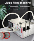 High Performance Double Head Peristaltic Pump Liquid Filling Machine With Digital Screen and No Drip Nonsense for precise liquid dispensing.