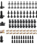 Get That Rusty Bumper Fixed Right With This Awesome 100 Pc Push Pin Rivet Kit For Fender And Door Trim. Includes Heavy Duty Metal Plastic Fasteners Plus A Nifty Storage Box In Sleek Black And Gold To Keep Your Garage Organized Without Breaking The Bank.