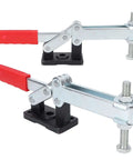 Beefy Heavy Duty Horizontal Toggle Clamp For Metal Plates And Circuit Boards 636 Kg Clamp Force Iron And Plastic Build Comfortable Handle