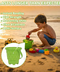Hella Fast Drying Super Glue For Plastic Repair And Model Fixing With Killer Instant Bond For Abs Pvc Pla 3D Miniatures Precision Tip No Mess Formula Two Pack Bundle, child playing with sand and green plastic bucket