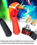 Beefy Heavy Duty Welding Cable Panel Connector Set With Quick Connect Plugs And Sockets For Plug And Play TIG Power Delivery