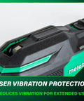 Close view of Cordless Oscillating Multi Tool with Low Vibration Design, highlighting vibration protection feature