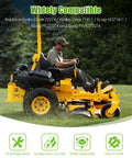 Man operating mower with Heavy Duty Hydraulic Transmission Charge Pump Kit Fits Hydro Gear ZT2800 ZT3100 ZT3400 G700 Series