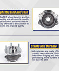 512293 Rear Wheel Bearing Hub Assembly For 2005 2009 Subaru Legacy And 2005 2009 Subaru Outback Rear Replacement With M12x1.25 Thread And Four Bolt Flange Direct Fit showing product details