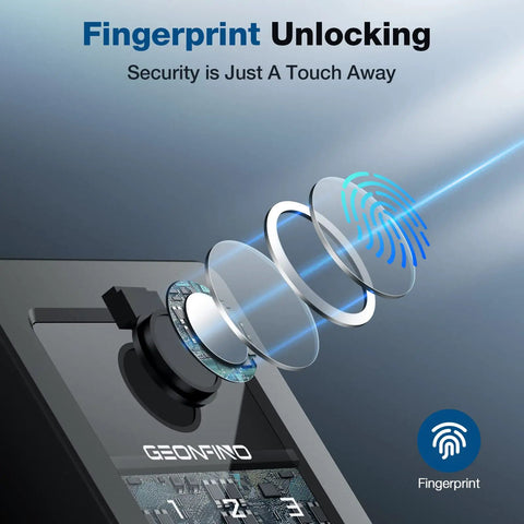 Keyless Fingerprint Door Lock With 6 Ways To Unlock For Front Door No Key Hassle High Tech Smart Deadbolt fingerprint unlocking