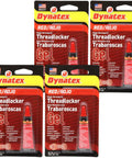 Red High-Strength Thread Locker For Big Bolts, Permanent Locking Solution, Anaerobic Sealant, Vibration And Solvent Resistant, 4 pack