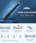 Automatic Dual Swing Gate Opener Kit for Driveways No Fuss Setup Up To 660 Lb Per Leaf and 18 Ft with Remote Control features and benefits.