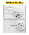 Universal Billet Aluminum Window Crank Handle Winder Replacement For Car And Wagon Doors Silver Finish durable hand tool