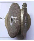 Double Sided Lapidary Diamond Grinding Disc Wheel, 4 Inch Ceramic Disk, 100x5x16mm, side view showing measurements