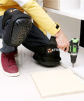 Heavy Duty Work Knee Pads With Soft Gel Core And Durable EVA Foam Padding, Non Slip Ergonomic Design With PVC Caps in use on jobsite