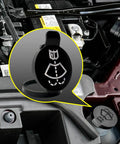 Washer Fluid Cap For 2008 To 2021 GMC Chevrolet Cadillac Buick Fits Windshield Washer Reservoir Tank Cap installed view