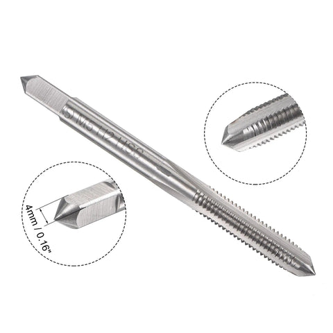 Close-up of M5 X 0.8 Metric Tap from Tap and Die Set for Thread Repair Hand Tool Kit showing details and measurements