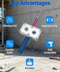 No Sweat Professional Electrician Wire Pulling Assistant Brushless Wireless Handheld Cable Feeder showing ergonomic grip and durable build.