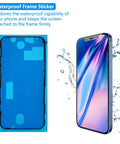 IPhone And 12 Pro Screen Replacement 6.1 Inch 3D Touch LCD Display Digitizer Repair Kit With Waterproof Frame Sticker
