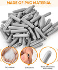 150 Pcs Dishwasher Rack Prong Repair Caps Anti Slip End Tips For Tines, Durable PVC Protectors, Gray Finish, Kitchen Use