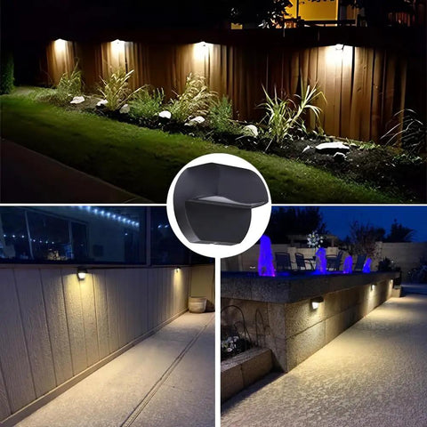 Outdoor Landscape Lighting Cast Aluminum 2.5W Deck LED Lights Low Voltage 12V For Steps Posts And Fences Warm White Waterproof IP65