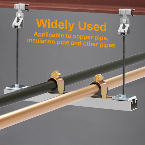 Solid Rubber Cushion Strut Clamp Half Inch Outer Diameter For Copper Pex And Cpvc Piping 10 Pack Zinc Plated Steel Pipe Bracket With Heat Resistant Liner To Knock Out Loud Plumbing Buzz And Stop Boring Line Vibration Fast On Any Residential Upgrade