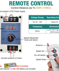 Remote control and speed controller for 24V Adjustable Reciprocating Linear Actuator With Telescoping Stroke From 1.18 To 6 Inches.